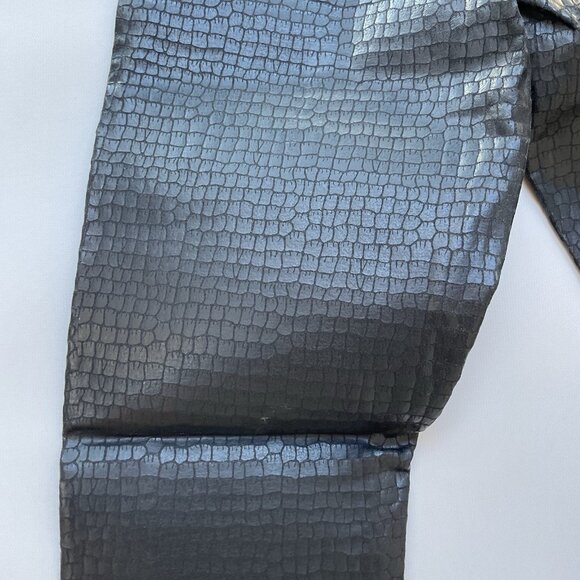 Guess Women’s Shape Up Seamless Skinny Jeans Reptile Black Waxed Finish Size 25 - Picture 12 of 14